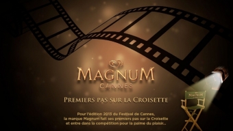 La plage privée de la marque MAGNUM au Festival de Cannes 2013