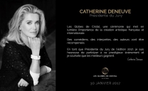 Globes de Cristal 2017  présidés par Catherine Deneuve : liste des nommés
